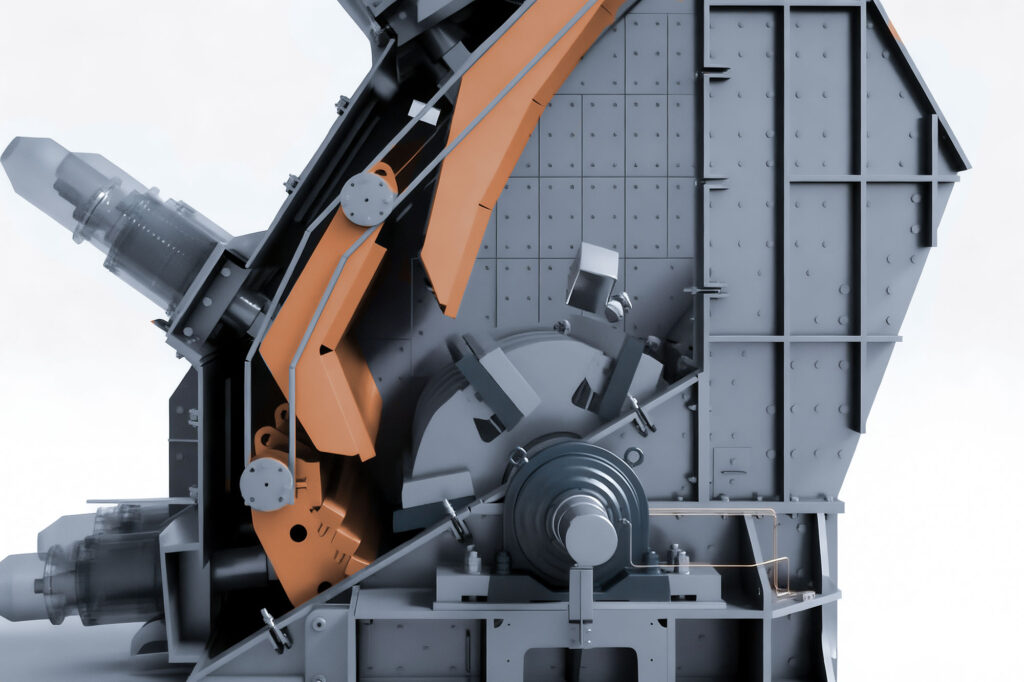 Desain tahan aus pada Penghancur Tumbukan Poros Horizontal (HSI)