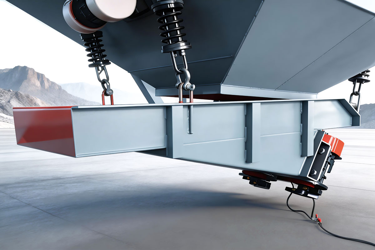 Skenario Kerja Pengumpan Getar Standar