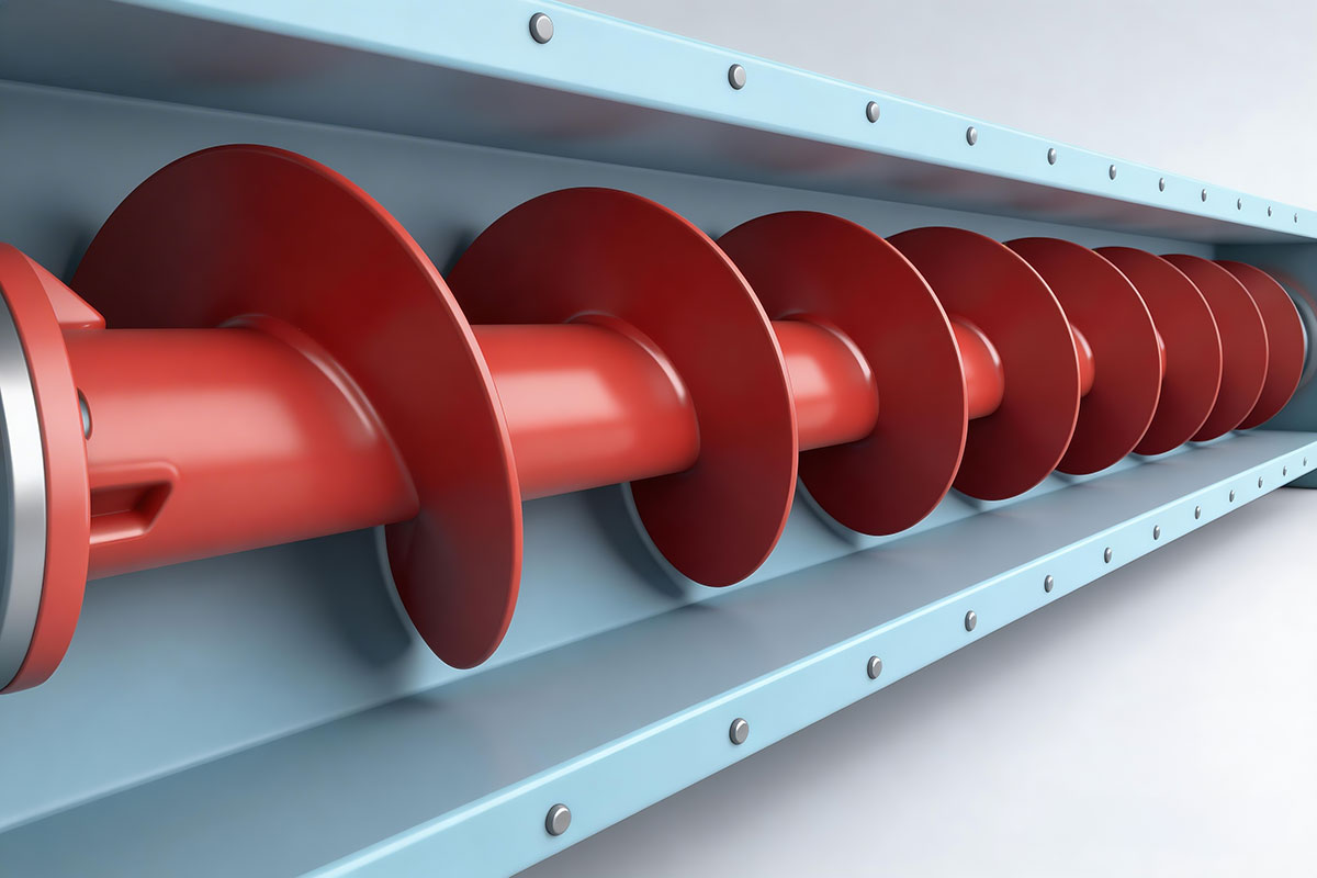 Struktur Spiral Dari Screw Conveyor